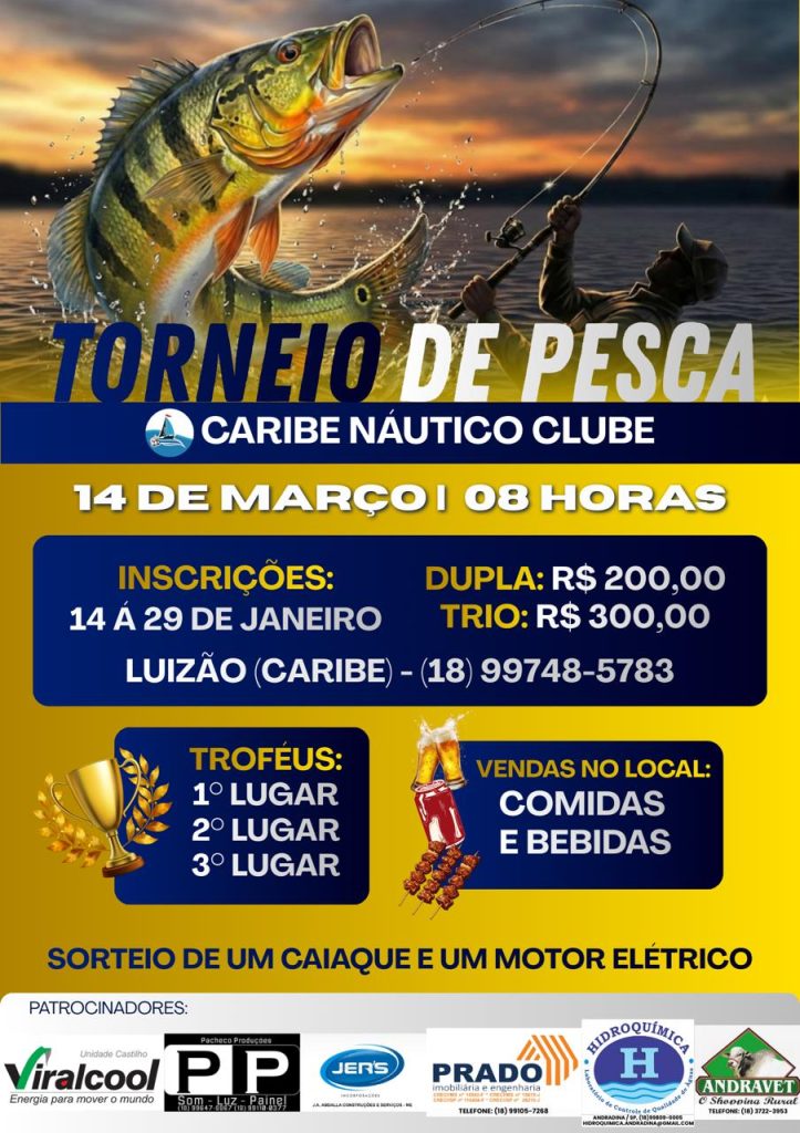TORNEIO DE PESCA EM CASTILHO 2026
