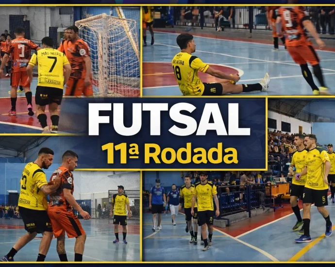 FUTSAL DE FÉRIAS 2026 EM CASTILHO: MÃO NEGRA GOLEIA E ATLETICANOS CONFIRMA FORÇA NA 11ª RODADA