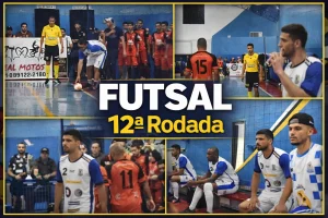 FUTSAL DE FÉRIAS 2026 EM CASTILHO: 12ª RODADA TEM GOLEADA E PRIMEIRO EMPATE