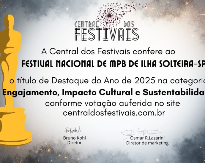 Festival Nacional de MPB de Ilha Solteira é destaque nacional em 2025