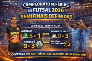Campeonato de Férias de Futsal 2026 define semifinalistas e já tem datas dos próximos confrontos