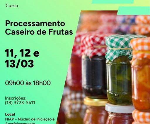 Inscrições Abertas para Capacitação de Produtores Rurais e Artesãos em Andradina