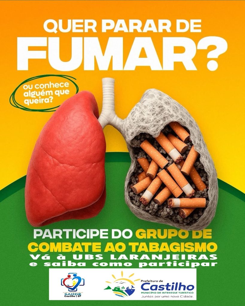 COMBATE AO TABAGISMO: UBS LARANJEIRAS LANÇA GRUPO DE APOIO