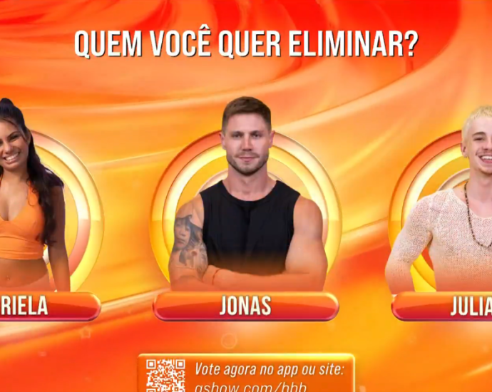 10º Paredão do BBB 26: Votação Aberta para Eliminação de Gabriela, Jonas ou Juliano Floss