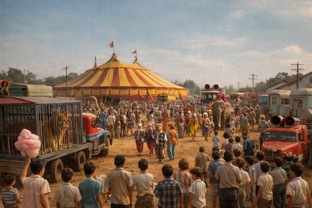 A Chegada do Circo em Mirandópolis: Uma Experiência Inesquecível