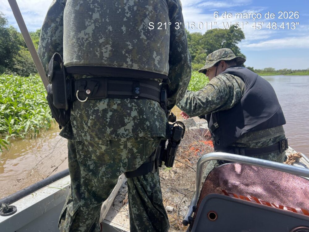 APREENSÃO DE REDE DE PESCA IRREGULAR EM CASTILHO