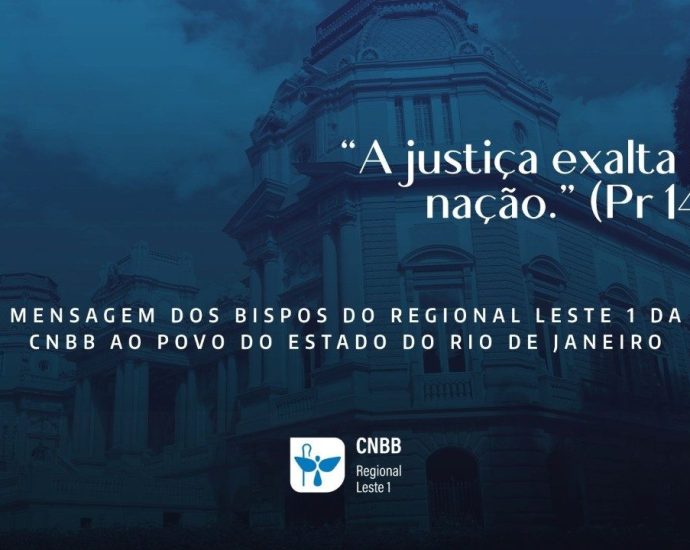 Mensagem de Esperança dos Bispos do Regional Leste 1 ao Povo do Rio de Janeiro