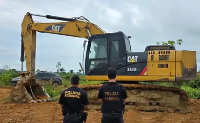 06/10/2026 - PF prende seis em ação contra garimpo ilegal no Pará. PF combate extração ilegal de ouro em Tucumã/PA. Foto: PF/ Divulgação