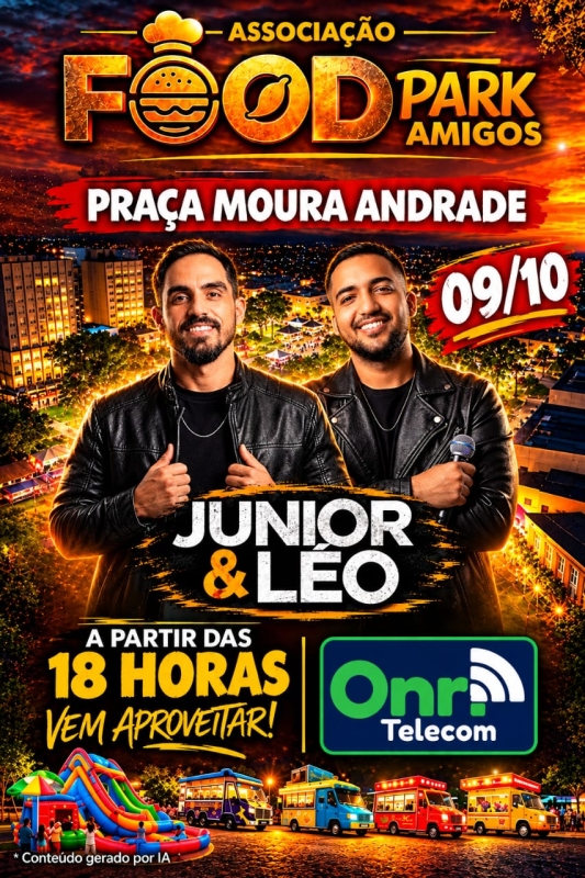 Noticia moura-andrade-recebe-show-da-dupla-junior--leo-no-food-park-amigos
