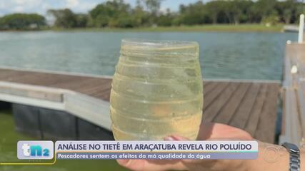 Análise revela poluição no Rio Tietê em Araçatuba