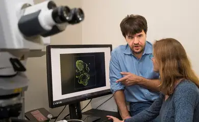 Karl Deisseroth, a co-winner of the 2026 Nobel Prize in Physiology or Medicine, works in his CNC Lab at Stanford University School of Medicine in Palo Alto, California, U.S. in 2017. Steve Fisch/Stanford Medicine/Handout via REUTERS. NO RESALES. NO ARCHIVES. THIS IMAGE HAS BEEN SUPPLIED BY A THIRD PARTY