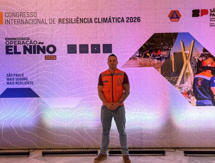 Defesa Civil de Andradina participa de congresso internacional sobre resiliência climática