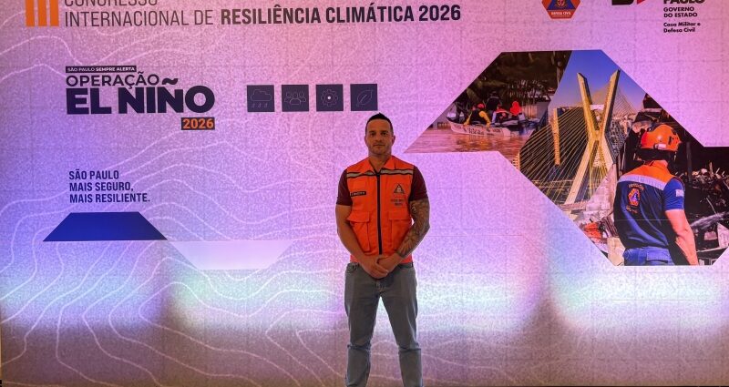 Defesa Civil de Andradina participa de congresso internacional sobre resiliência climática