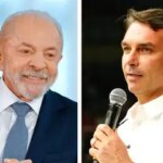 Os candidatos a presidência da república 2026 Lula e Flávio Bolsonaro . Foto: Lula Oficial e Charles Vieira/Campanha Flávio Bolsonaro