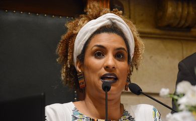 Marielle Franco em registro de novembro de 2017