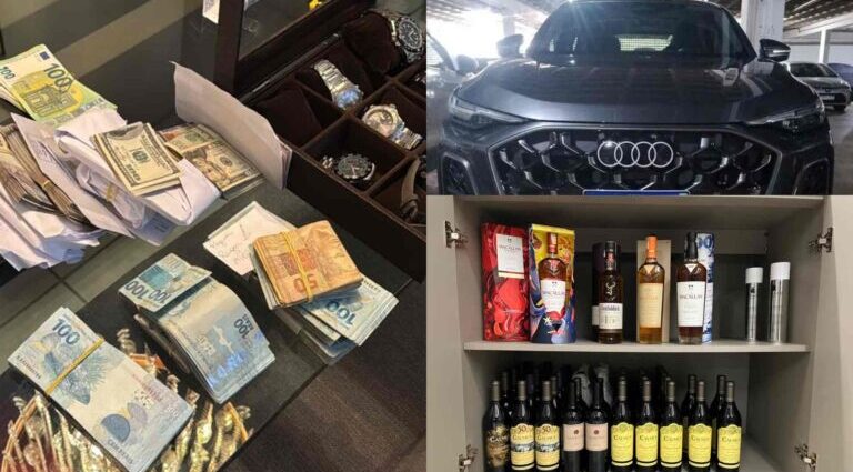 Operação da PF no TCE-MT apreende carros importados, relógios de luxo e euros; ação ocorreu em MS