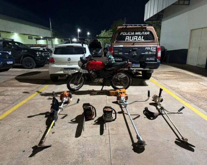 Batalhão Rural prende três homens por furtos e receptação de equipamentos em Campo Grande