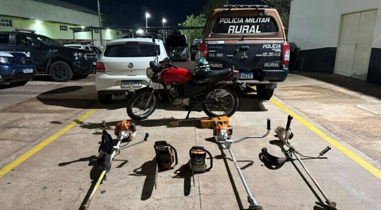 Batalhão Rural prende três homens por furtos e receptação de equipamentos em Campo Grande