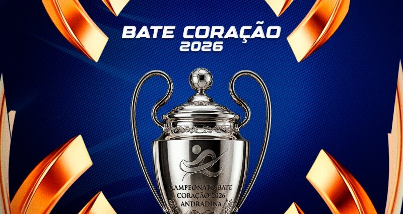 Campeonato Bate Coração 2026 começa nesta sexta-feira em Andradina