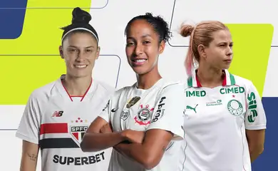 Finalistas à categoria zagueira do Prêmio TV Brasil Petrobras Para Elas - Bruna Calderan, Gi Fernandes, Fe Palermo - 2026