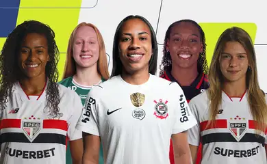 Tayla (São Paulo), Pati Maldaner (Palmeiras), Thaís Ferreira (Corinthians). Núbia (Flamengo) e Carol Gi (São Paulo) são finalistas na categoria zagueira do Prêmio TV Brasil Petrobras Para Elas - temporaa 2026
