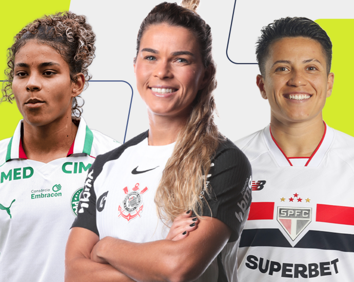 Bia Menezes, Raissa Bahia e Tamires são finalistas a melhor lateral-esquerda