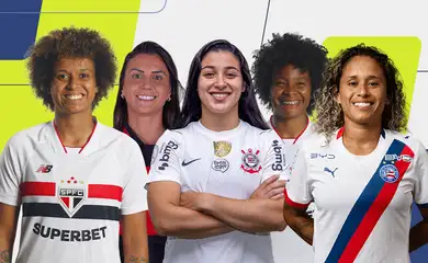 Aline Milene, Djeni, Duda Sampaio, Robinha, Raquel Domingues são finalistas a duas vagas de meio-campistas da Seleção da Temporada do prêmio TV Brasil Petrobras Para Elas 2026