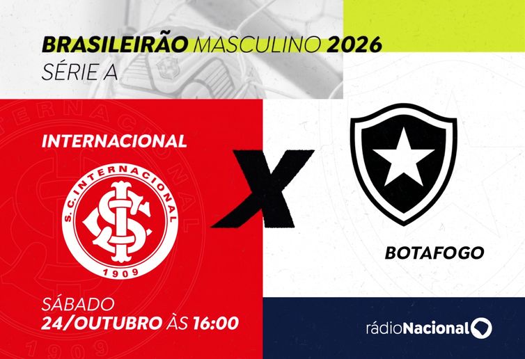 Rádio Nacional transmite Internacional x Botafogo neste sábado