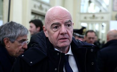 Presidente da Fifa Gianni Infantino 2/2/2026 REUTERS/Guglielmo Mangiapane