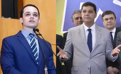 Brasília (DF), 04/10/2026 - Eleições 2026. Candidatos ao governo do Espírito Santo. Ricardo Ferraço e Lorenzo Pazolini. Foto: Arte/Agência Brasil