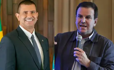 Brasília (DF), 04/10/2026 - Candidatos ao governo do Rio de Janeiro. Douglas Ruas e Eduardo Paes. Foto: Arte/Agência Brasil