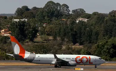 21/08/2026 - Brasília - Avião da GOL decola no aeroporto de Brasília . Foto: Rafa Neddermeyer/ Agência Brasil