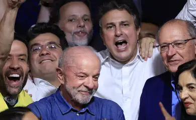 São Paulo (SP), 25/10/2026 - Presidente Luiz Inácio Lula da Silva discursa após vitória nas eleições 2026, no hotel Intercontinental. Foto: Paulo Pinto/Agencia Brasil