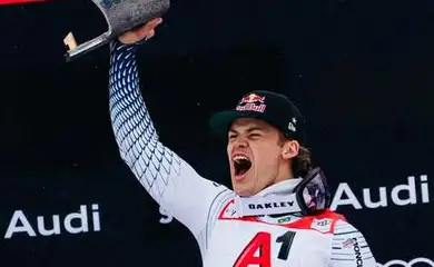Lucas Pinheiro Braathen vence prova do slalom gigante, a primeira da temporada, em 25/10/2026