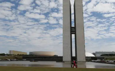 Palácio do Congresso Nacional na Praça dos Três poderes em Brasília