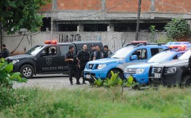 Polícia Militar na Maré, na zona norte do Rio Foto: Tomaz Silva/Agência Brasil