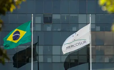 16/07/2026 - Brasília - Bandeira do Mercosul . Foto: Rafa Neddermeyer/Agência Brasil