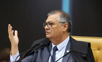 Brasília (DF) 09/09/2025 - O ministro Flávio Dino durante sessão da Primeira Turma do Supremo Tribunal Federal (STF) que retoma o julgamento dos réus do Núcleo 1 da trama golpista. Foto: Rosinei Coutinho/STF